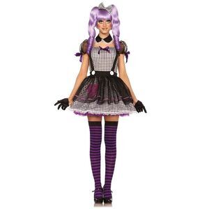 Leg Avenue Purple and Black Doll Costume